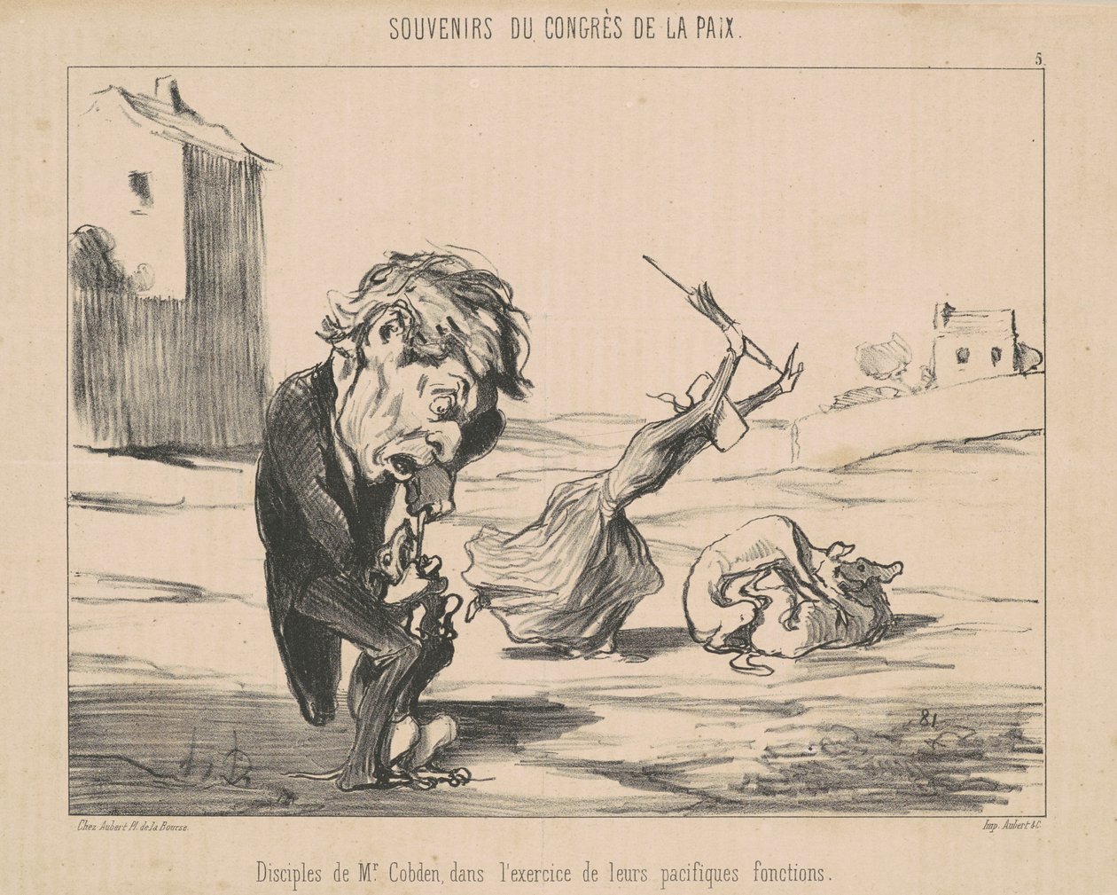 Disciple af M. Cobden af Honoré Daumier