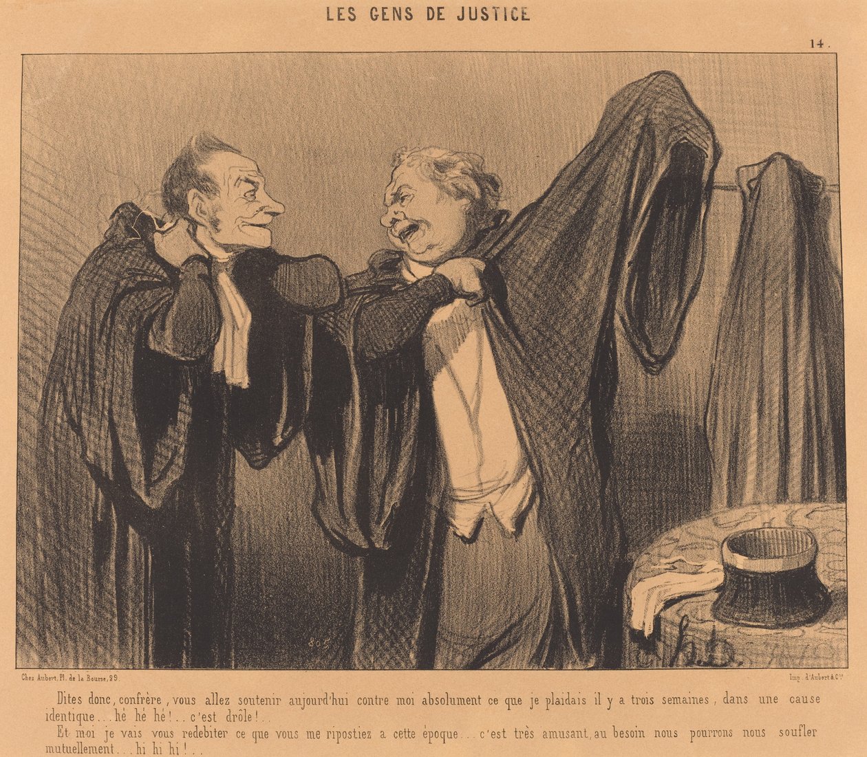 Sig, bror, du vil støtte... af Honoré Daumier