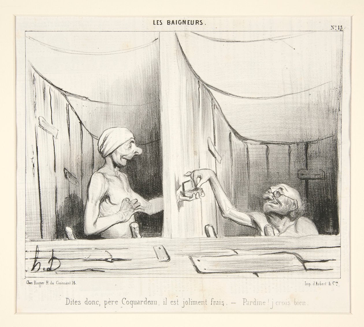 Sig, fader Coquardeau, det er ret frisk af Honoré Daumier