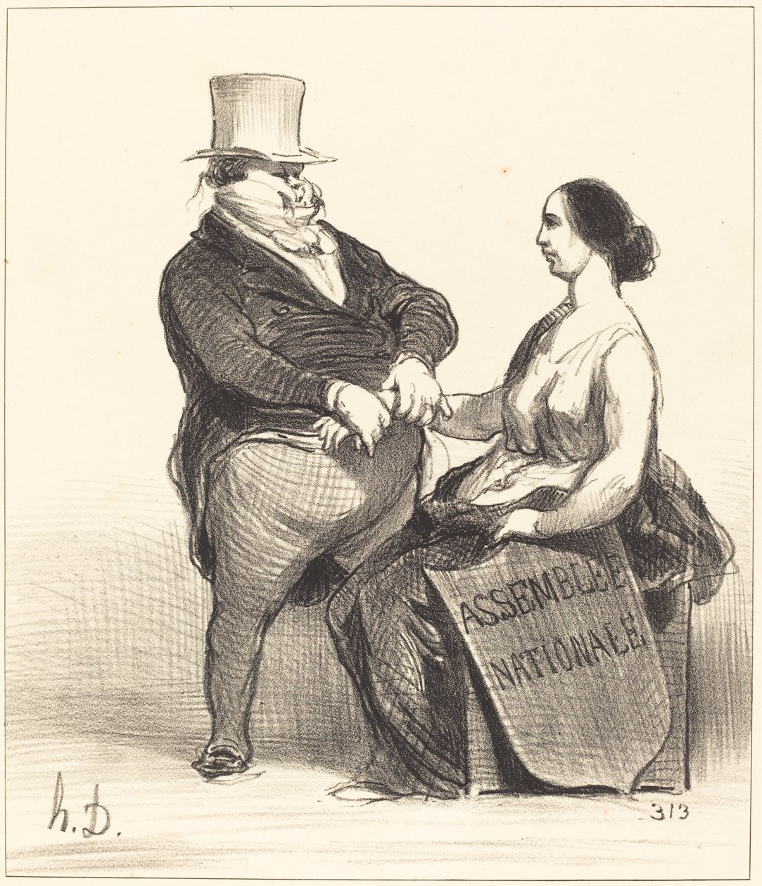 Doktor... Jeg er ikke så syg... af Honoré Daumier