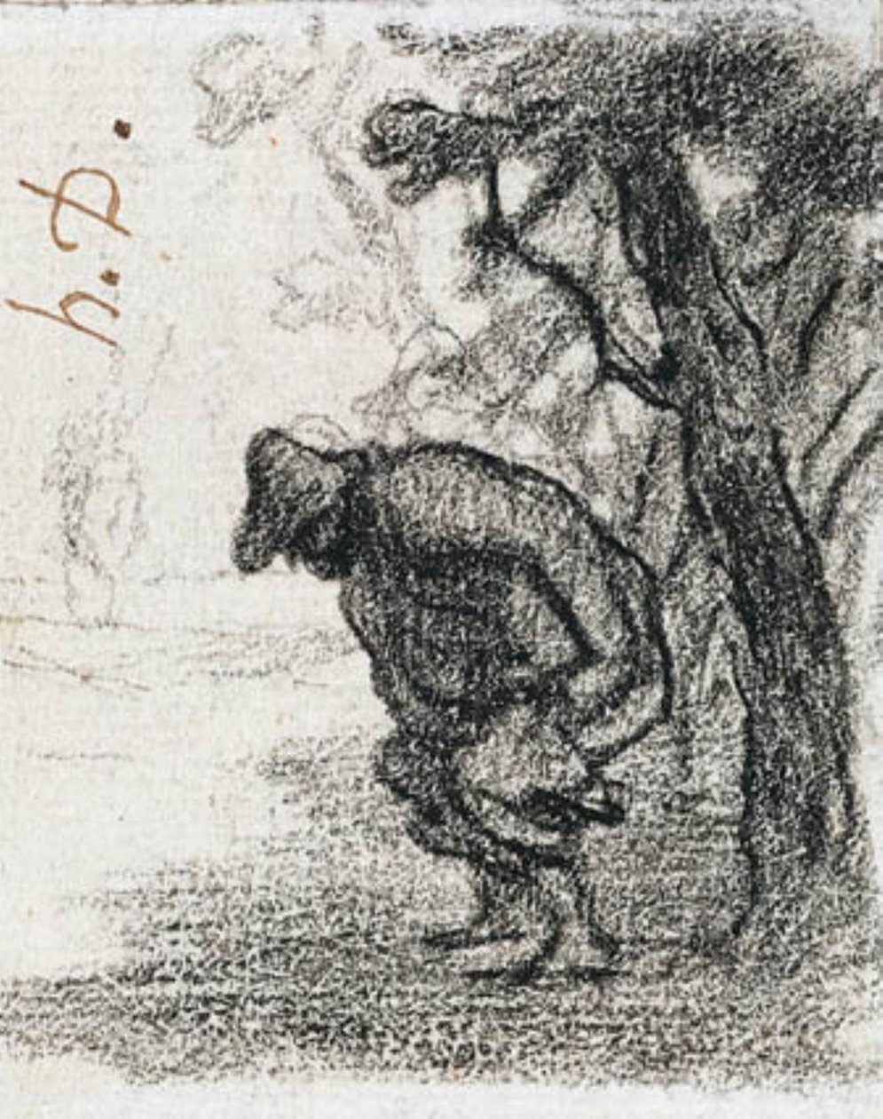 Don Quixote og Sancho Panza bag et træ af Honoré Daumier