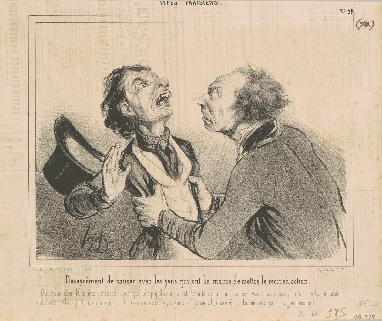Ubehag ved at chatte med folk... af Honoré Daumier
