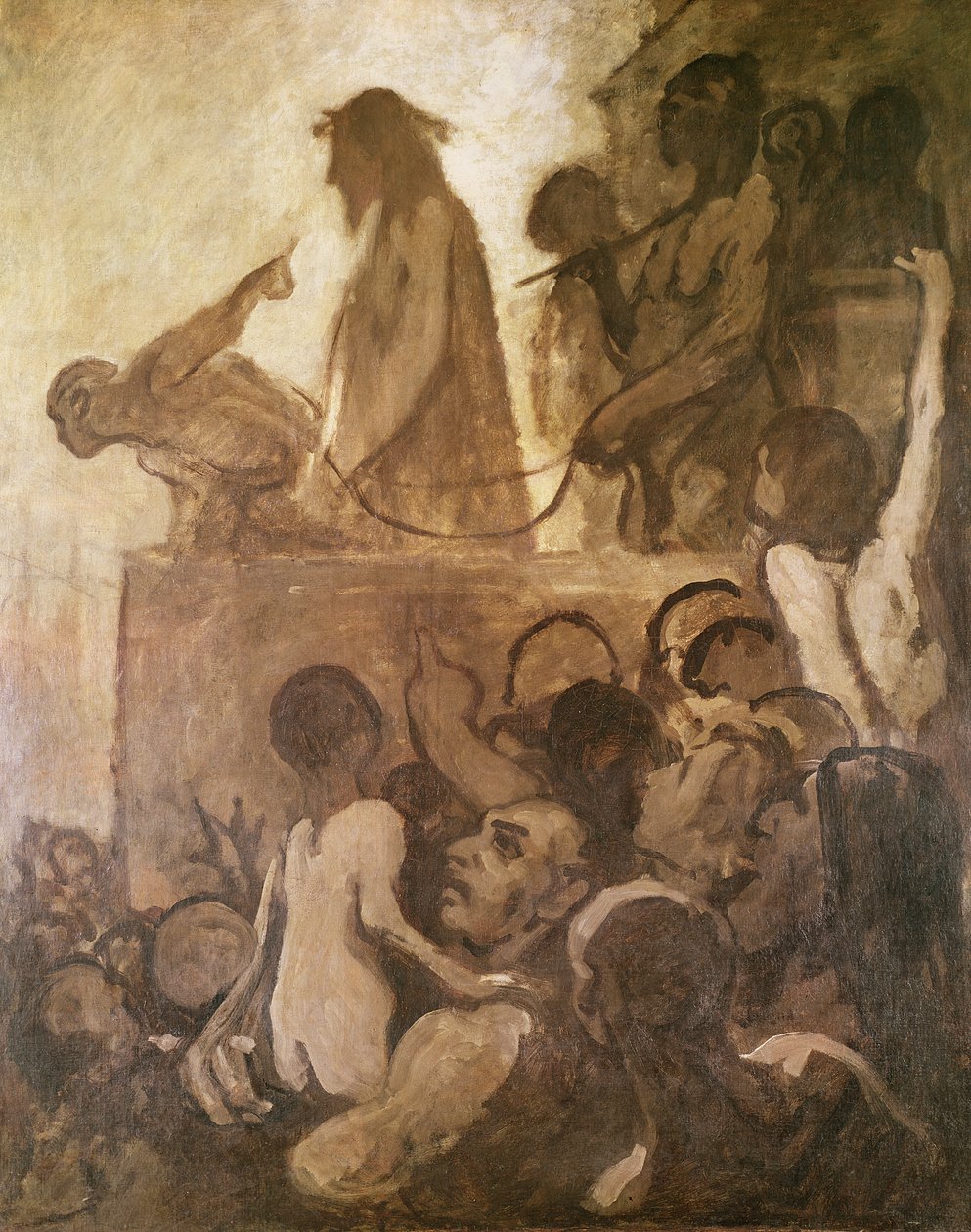 Se mand, c.1848-52 af Honoré Daumier