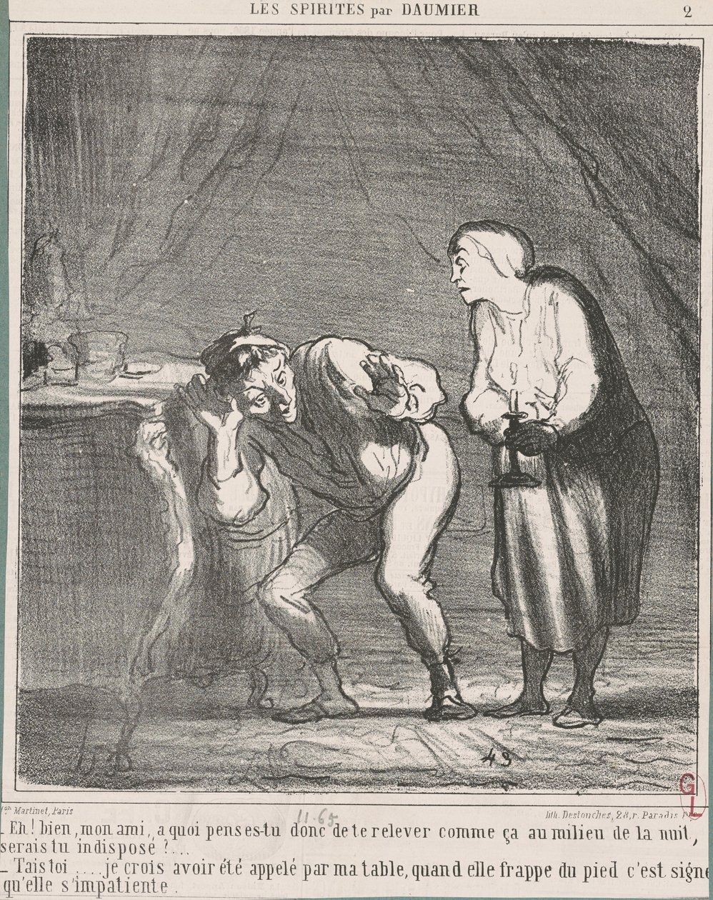 Hej! Nå... min ven, hvad tænker du på? ... af Honoré Daumier