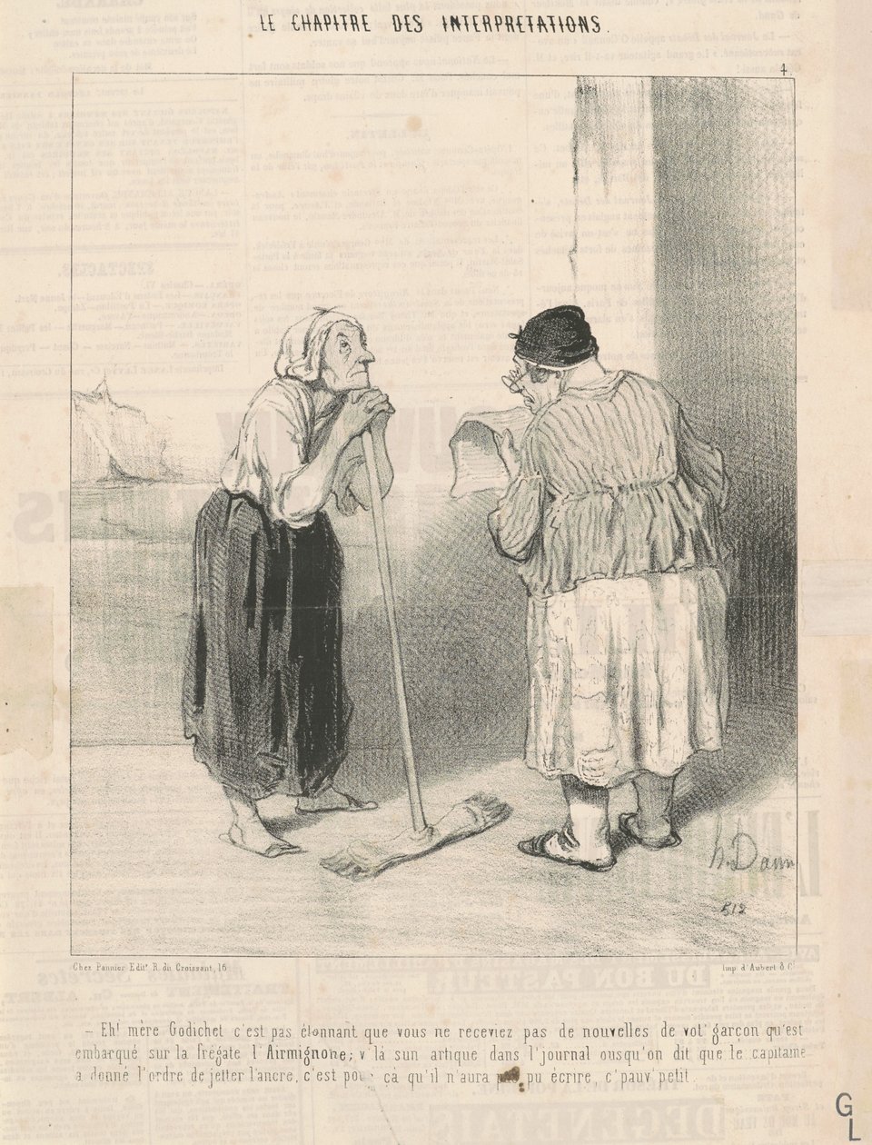 Hej! Mor Godichet det er ikke overraskende... af Honoré Daumier