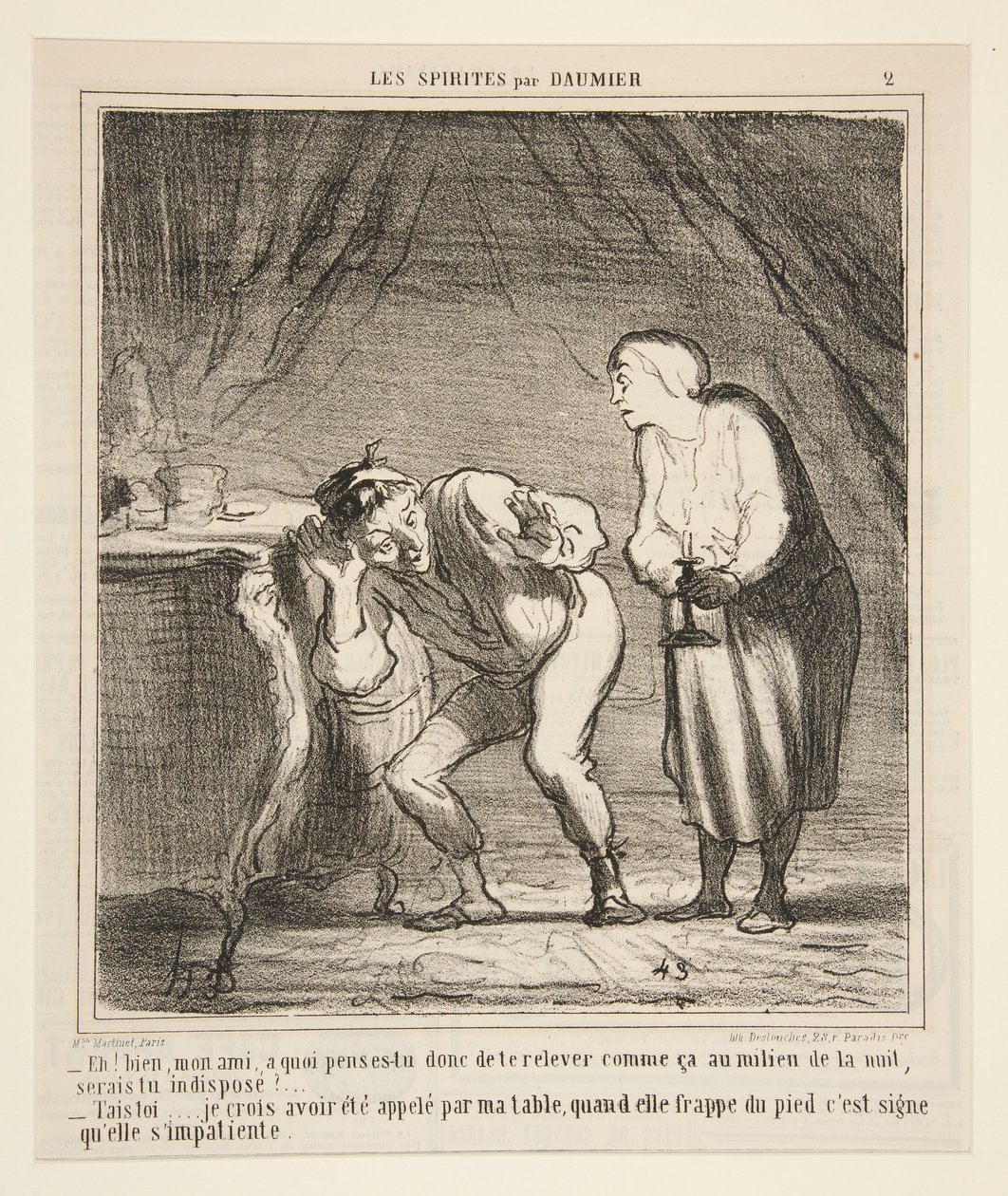 Hej! Nå, min ven, hvad synes du om at stå sådan op? af Honoré Daumier