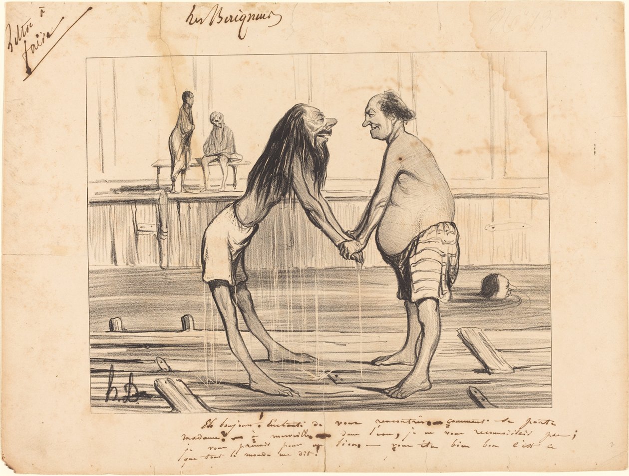 Hej hej! dejligt at møde dig... af Honoré Daumier