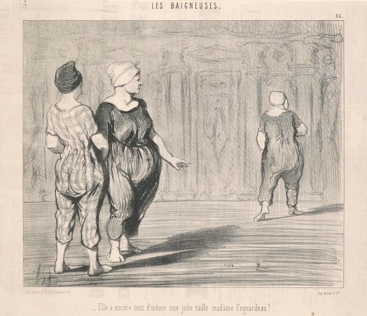 Hun har stadig... en smuk Madame Coquardeau-talje! af Honoré Daumier