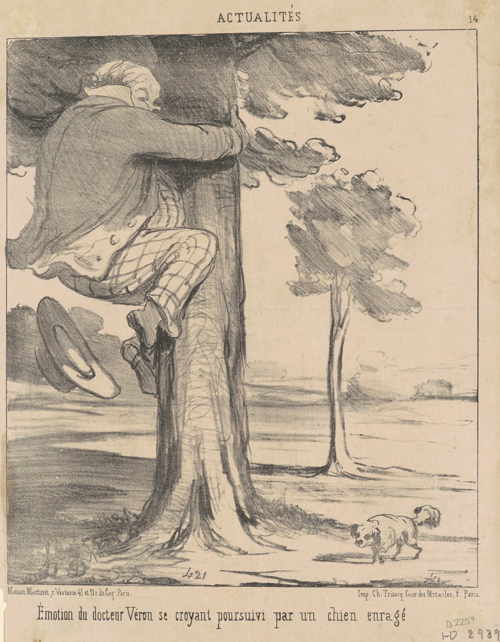Doktor Vérons følelser... af Honoré Daumier