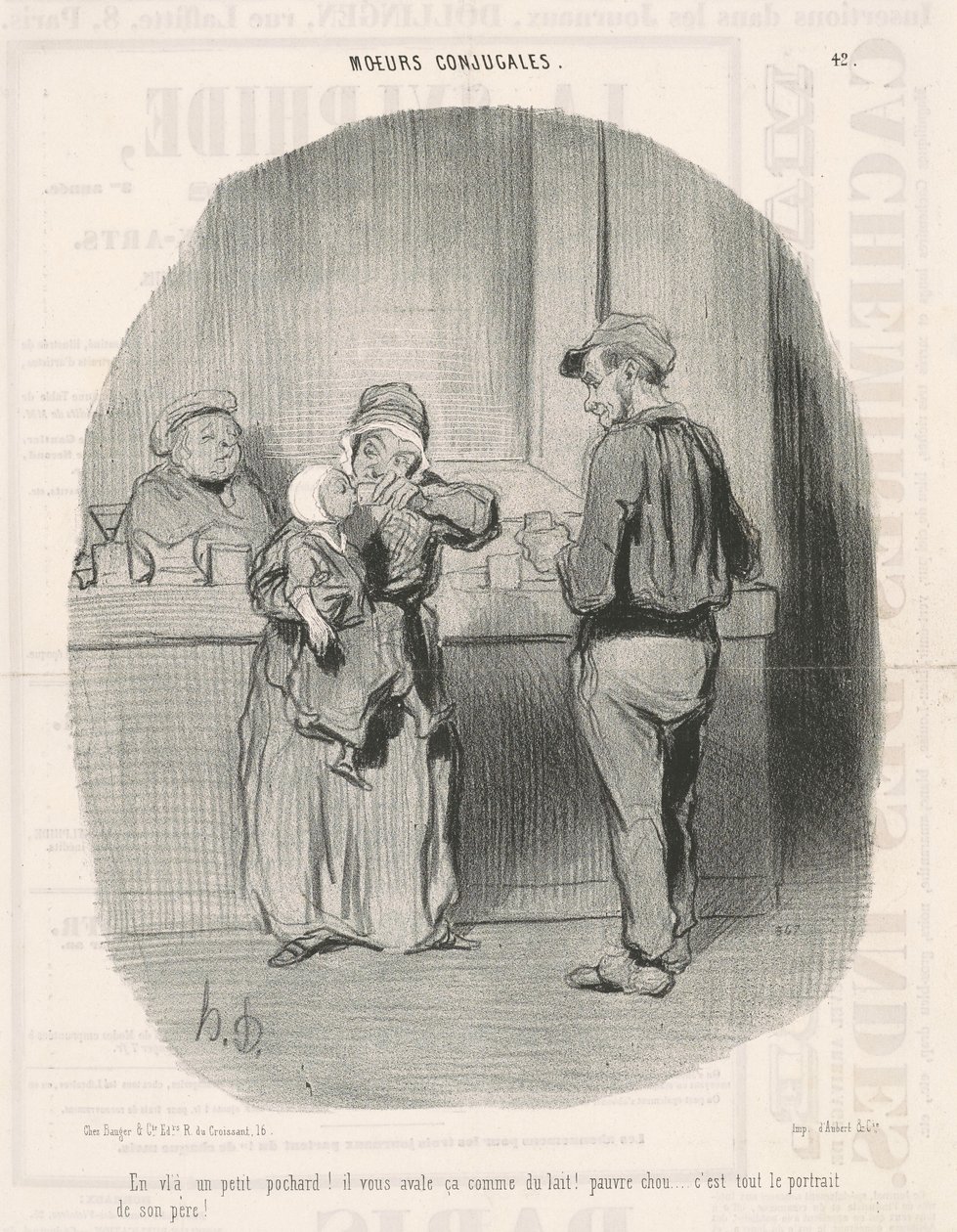 Her er en lille pochard! af Honoré Daumier