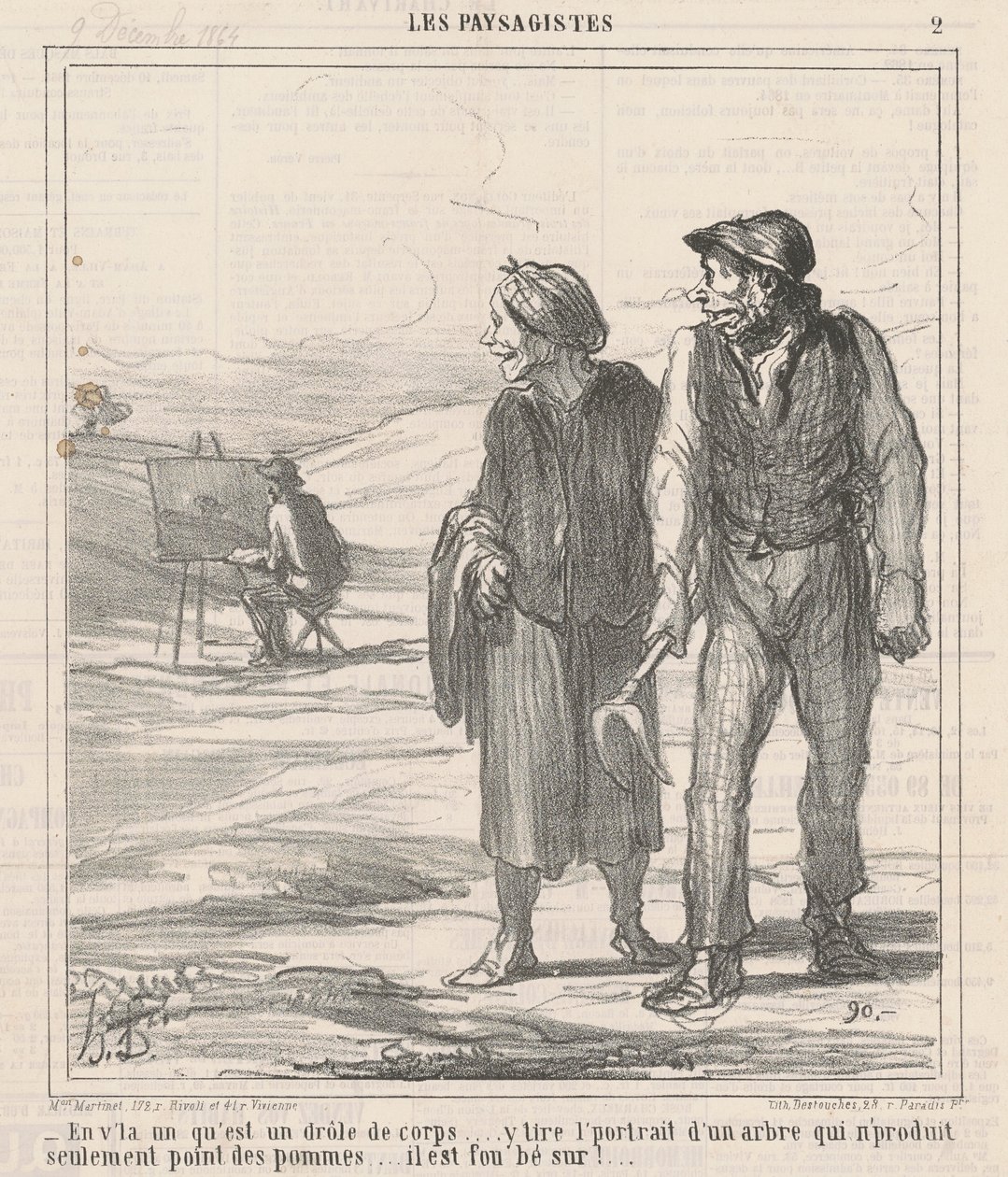 Her er en, hvilken sjov krop... af Honoré Daumier