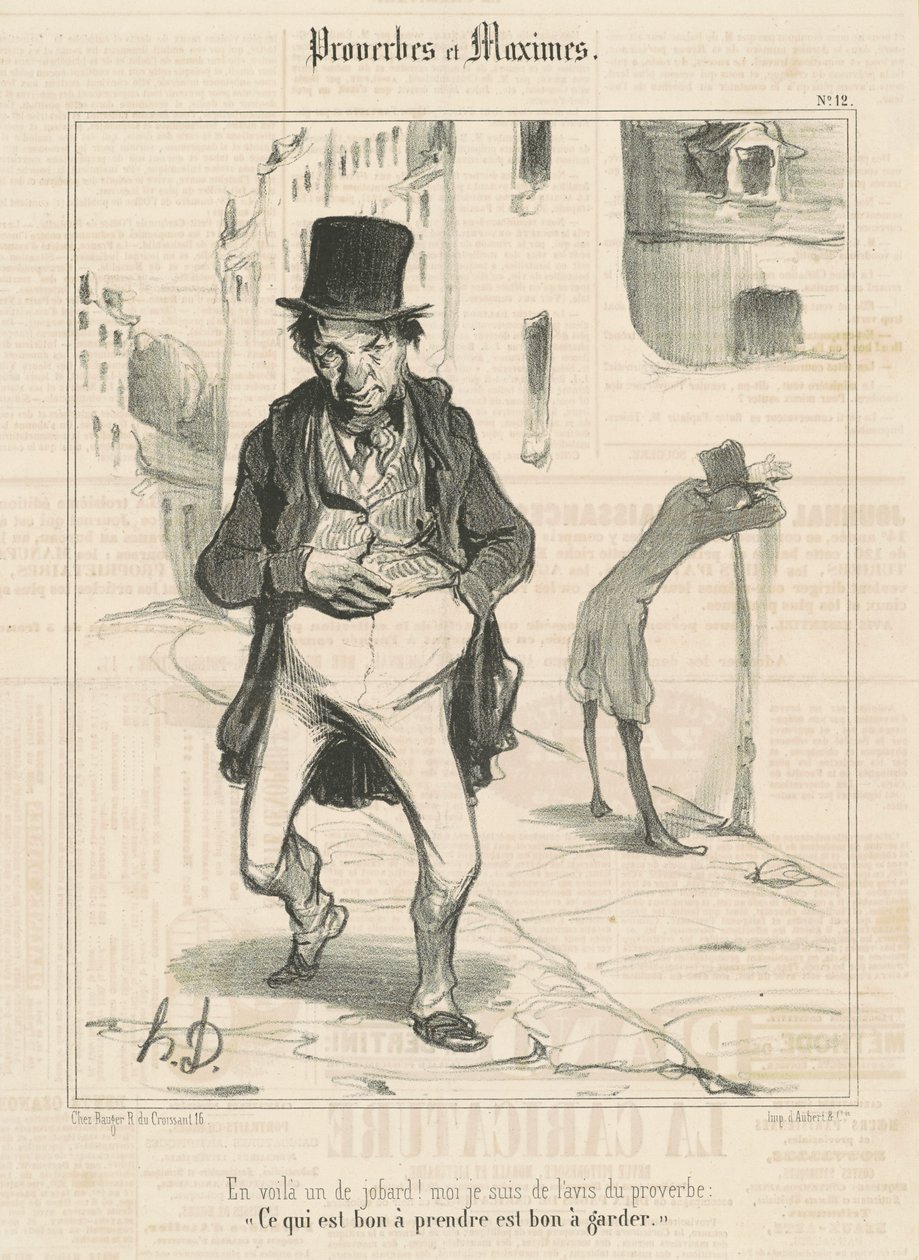 Her er en jobard! ... af Honoré Daumier