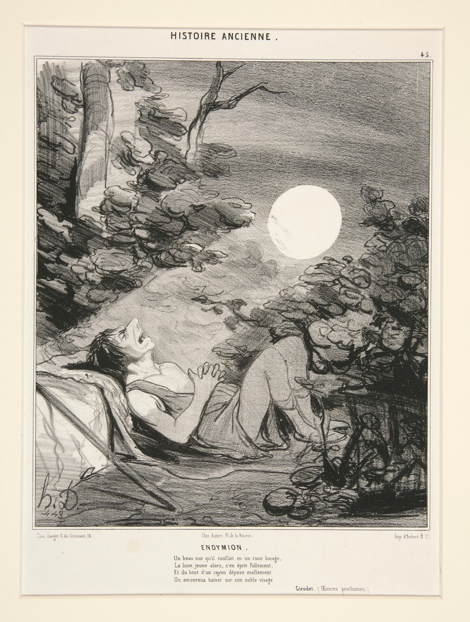 Endymion, plade 45 fra Ancient History af Honoré Daumier