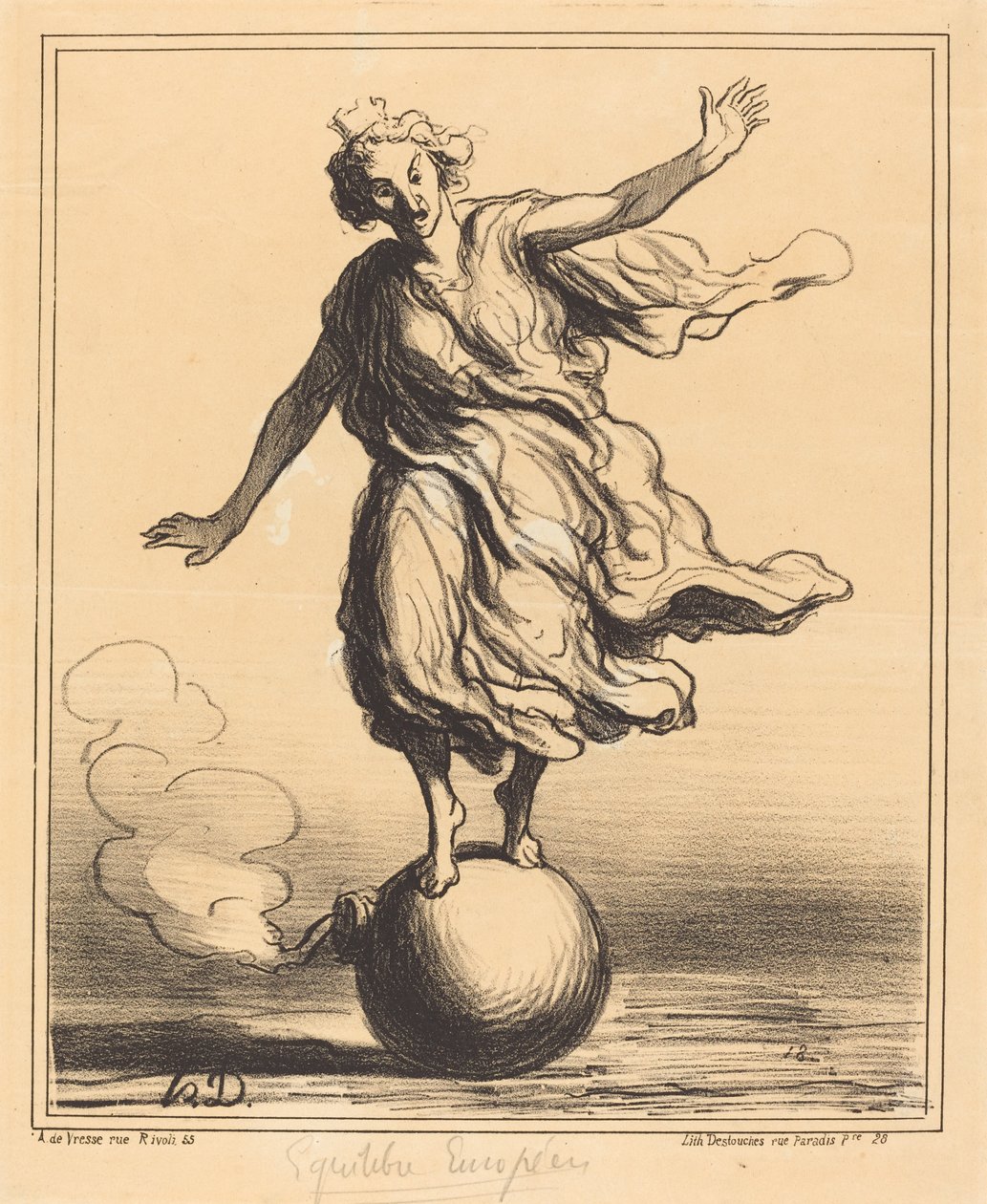 europæisk balance af Honoré Daumier