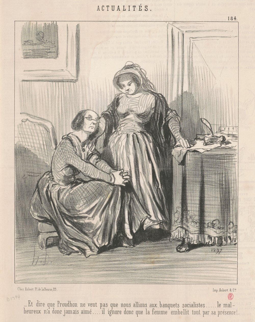 Og at sige, at Proudhon ikke vil... af Honoré Daumier