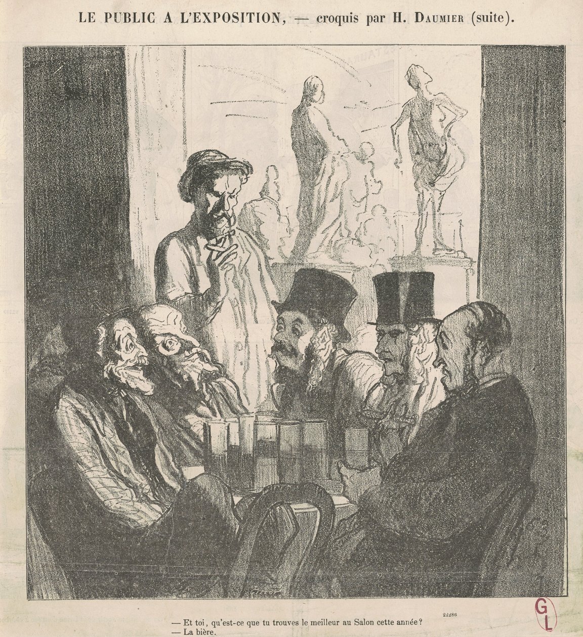 Og du, hvad synes du er bedre... af Honoré Daumier