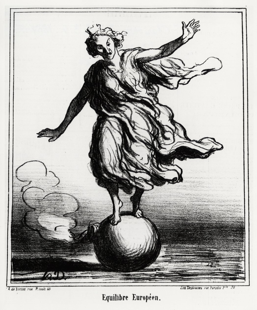 europæisk balance. Illustration d