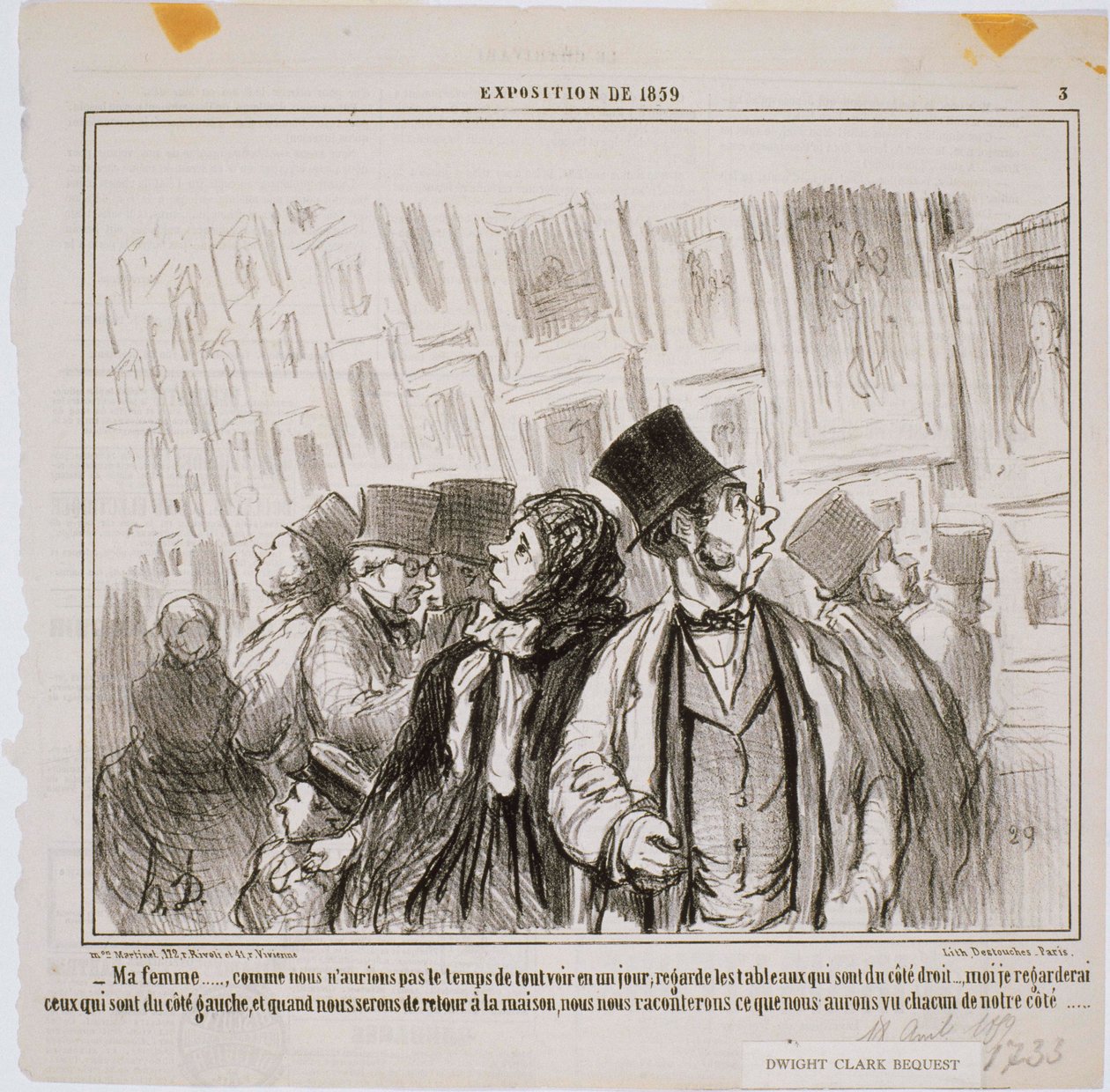 Udstilling fra 1859- Min kone ... Som vi ikke ville have af Honoré Daumier