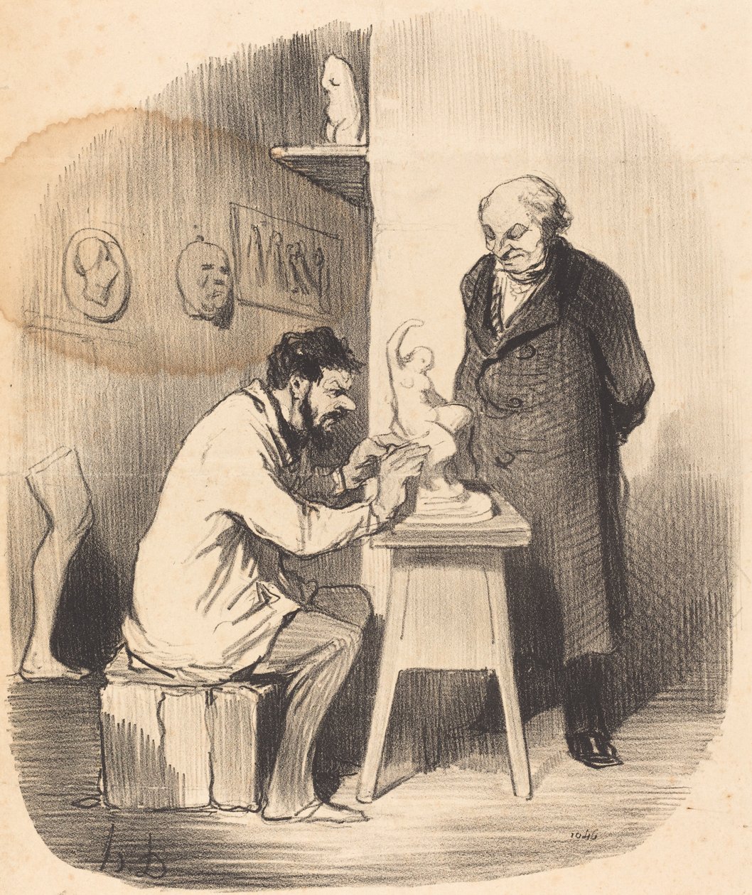 Jeg bliver nødt til at få dig til at gøre det en dag... af Honoré Daumier