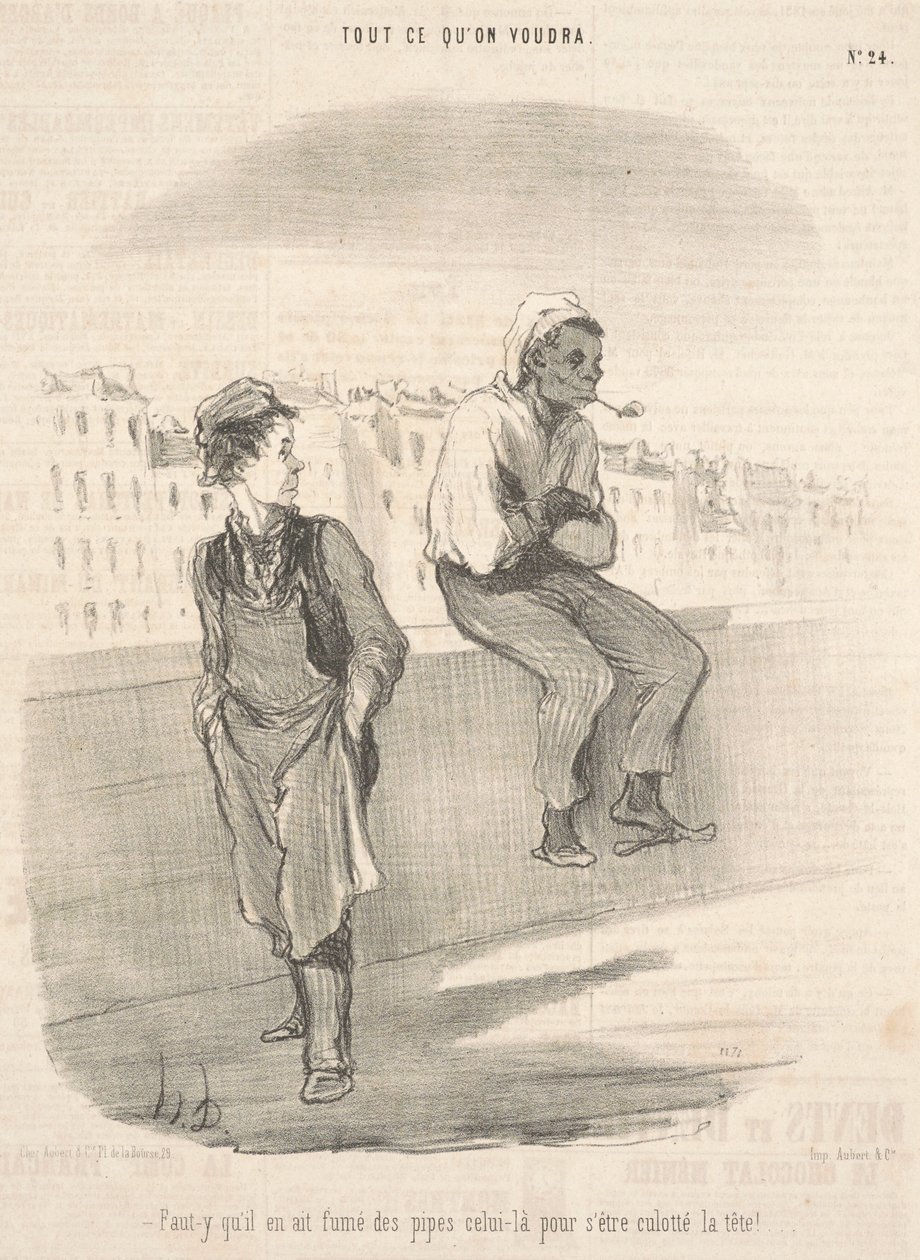 Må han have røget piber den af Honoré Daumier