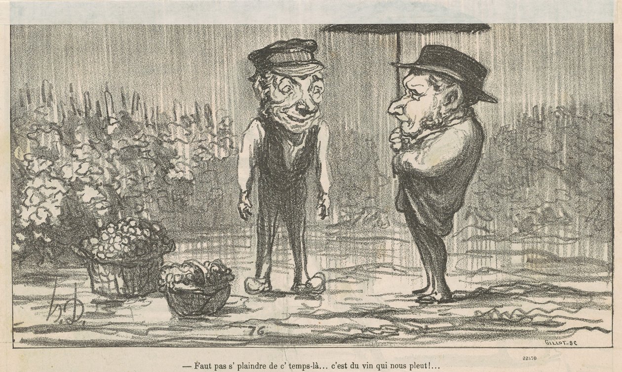Du skal ikke klage over det her vejr... af Honoré Daumier