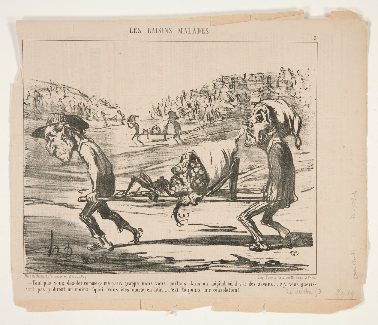 Du må ikke være sådan ked af det, mine stakkels af Honoré Daumier