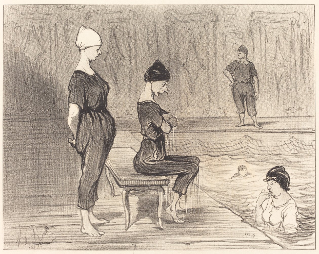 At være en del af den bedre halvdel... af Honoré Daumier
