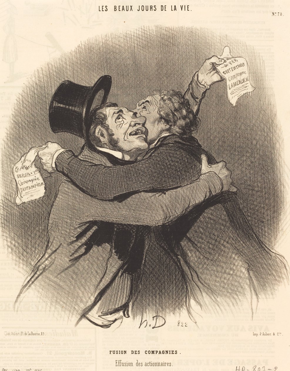 Sammenlægning af virksomheder af Honoré Daumier