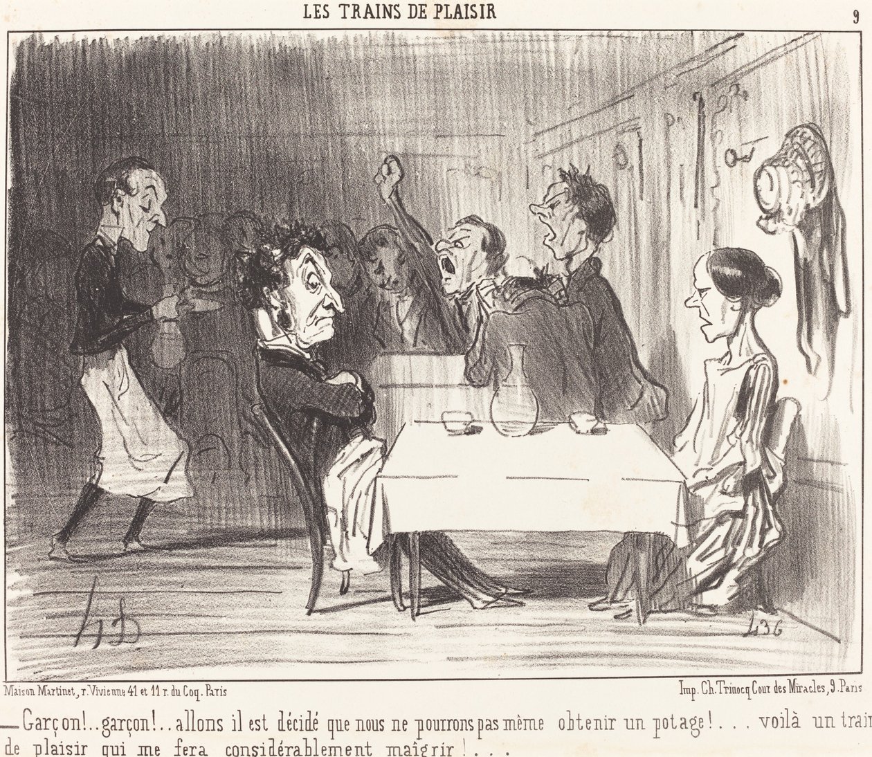 Dreng!... dreng!... lad os gå, det er besluttet... af Honoré Daumier