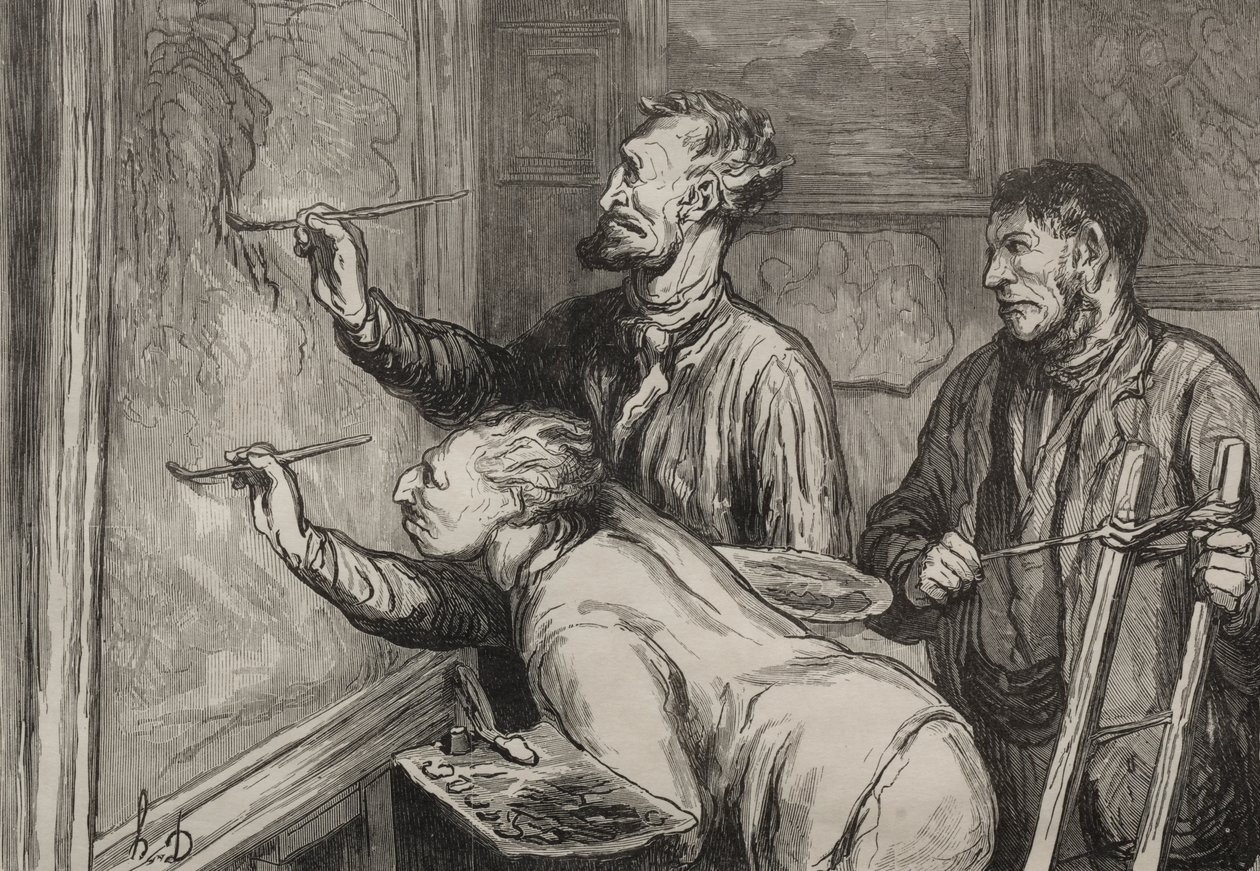 Giver det den sidste berøring af Honoré Daumier