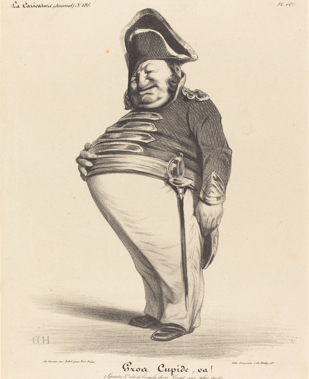 Store Amor, gå! af Honoré Daumier