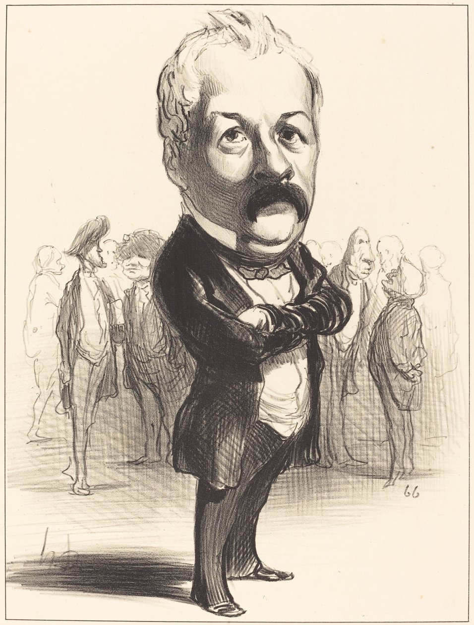Gustave Sautayra af Honoré Daumier