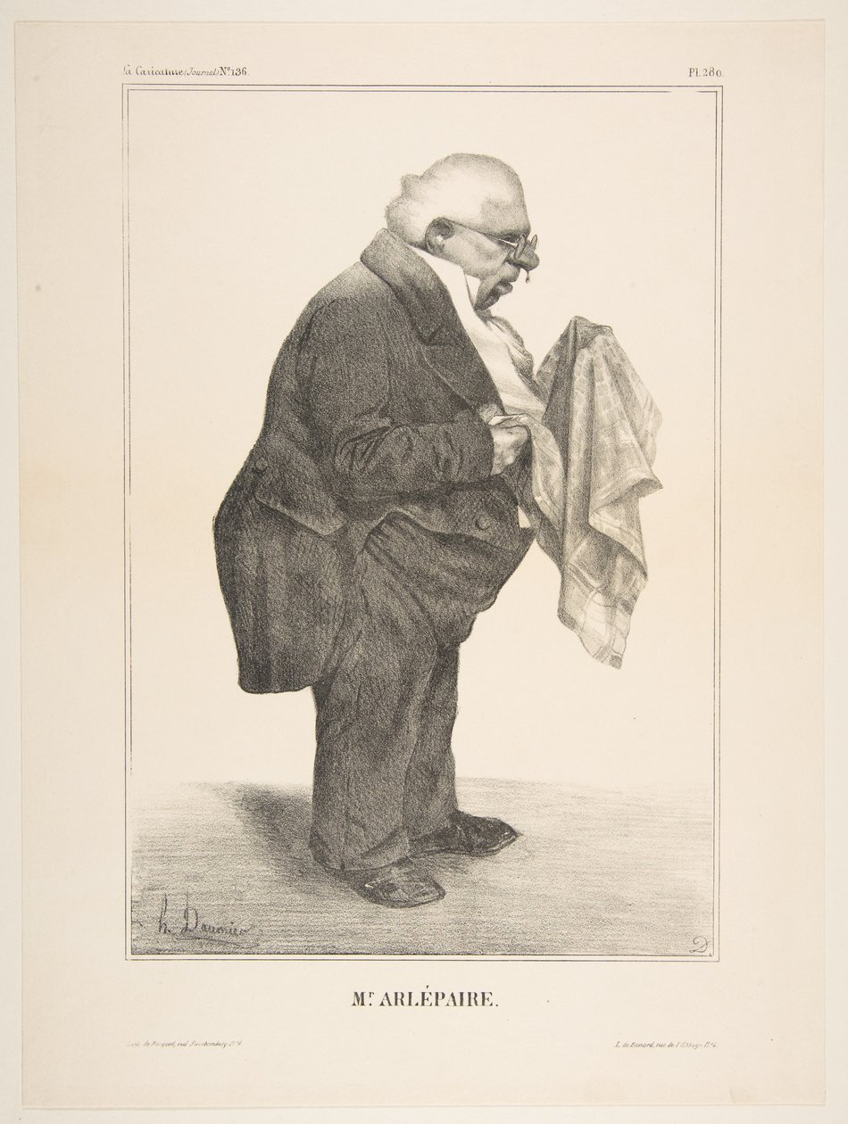 Harlé Père, udgivet i La Caricature nr. 136, 5. juni 1833, 5. juni 1833. af Honoré Daumier