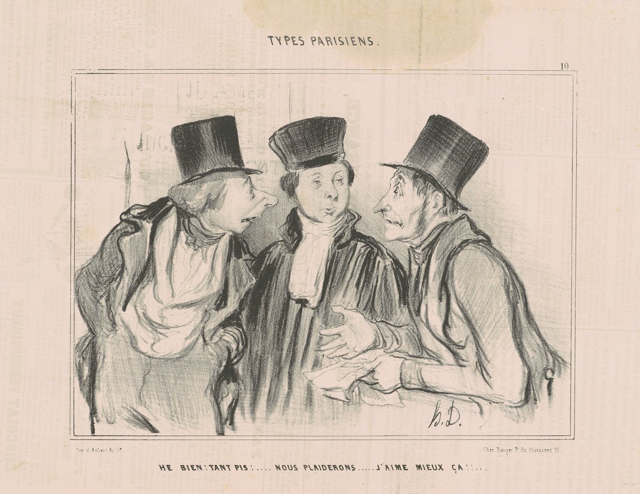 Godt! ligegyldigt!...vi vil bønfalde. Jeg kan bedre lide det her... af Honoré Daumier