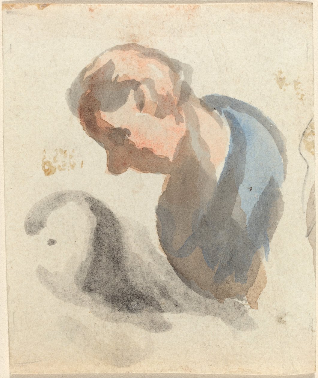 Hoved af en mand af Honoré Daumier