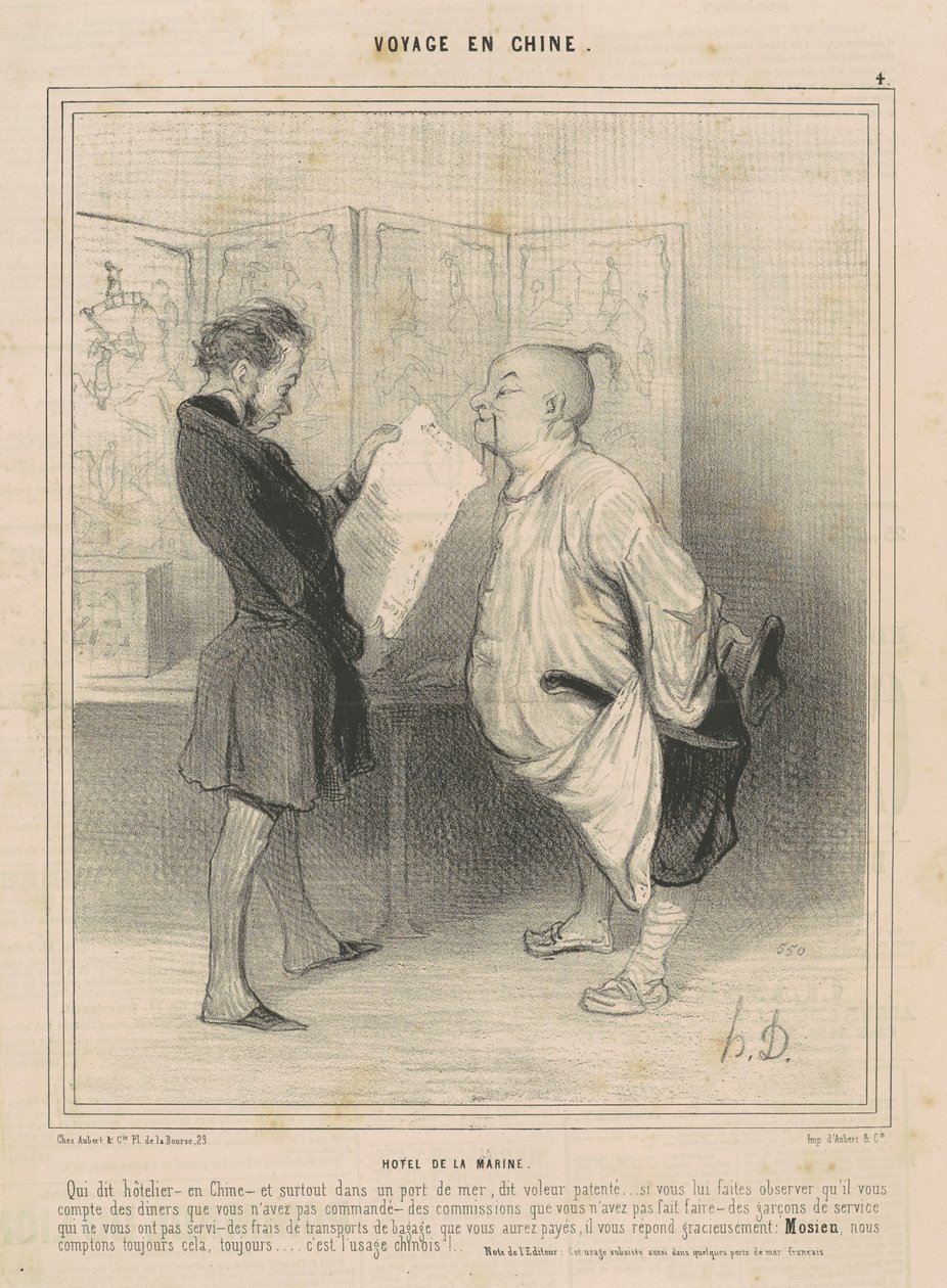 Marine Hotel af Honoré Daumier