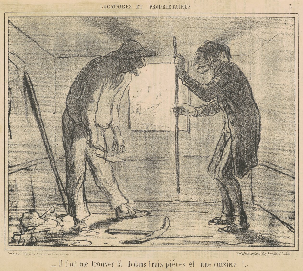 Du skal finde mig... tre stykker... af Honoré Daumier