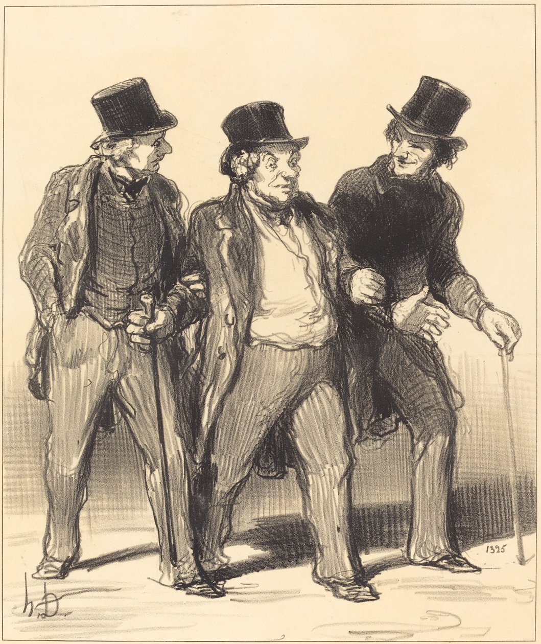 Det forekommer mig, at jeg ser... en... hund... ikke mundkurv!... af Honoré Daumier
