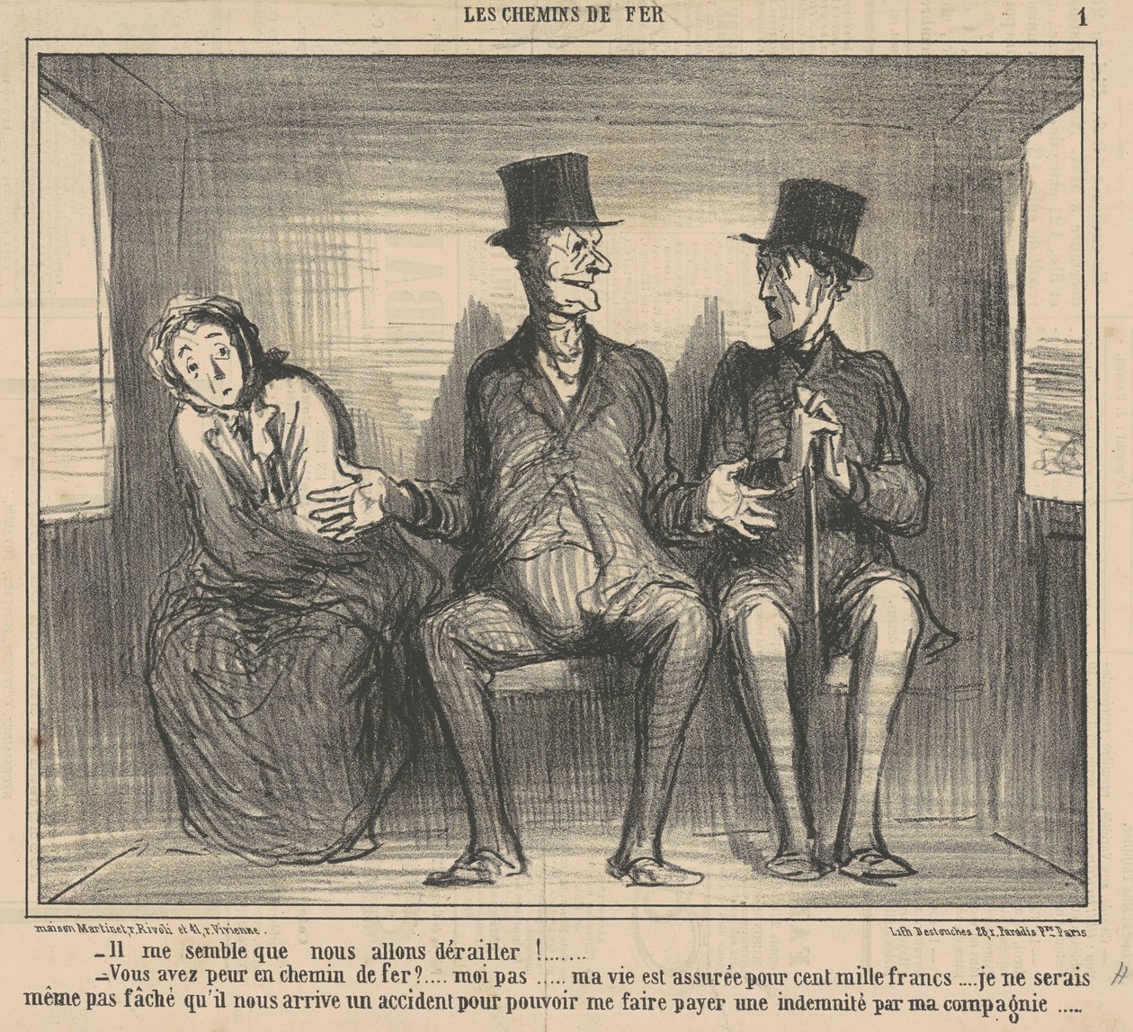 Det ser ud til, at vi er ved at afspore... af Honoré Daumier