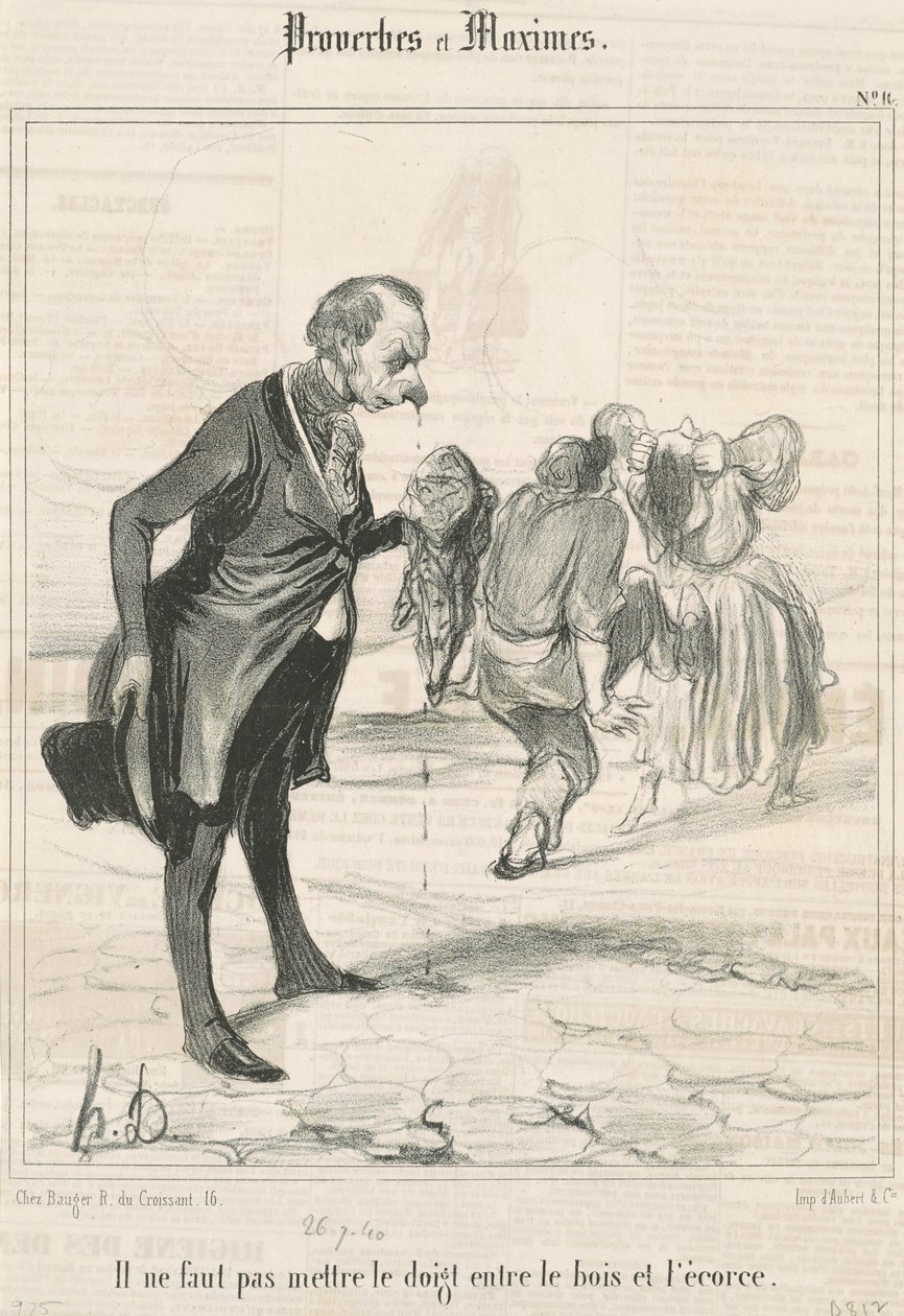 Sæt ikke fingeren... af Honoré Daumier