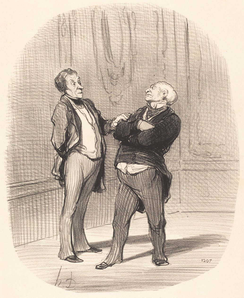 Der er krig... huslejen vil... falde... af Honoré Daumier