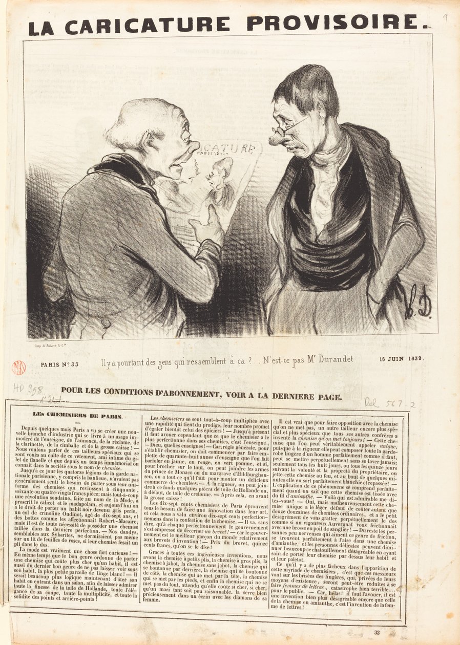 Men der er folk, der ser sådan ud! af Honoré Daumier