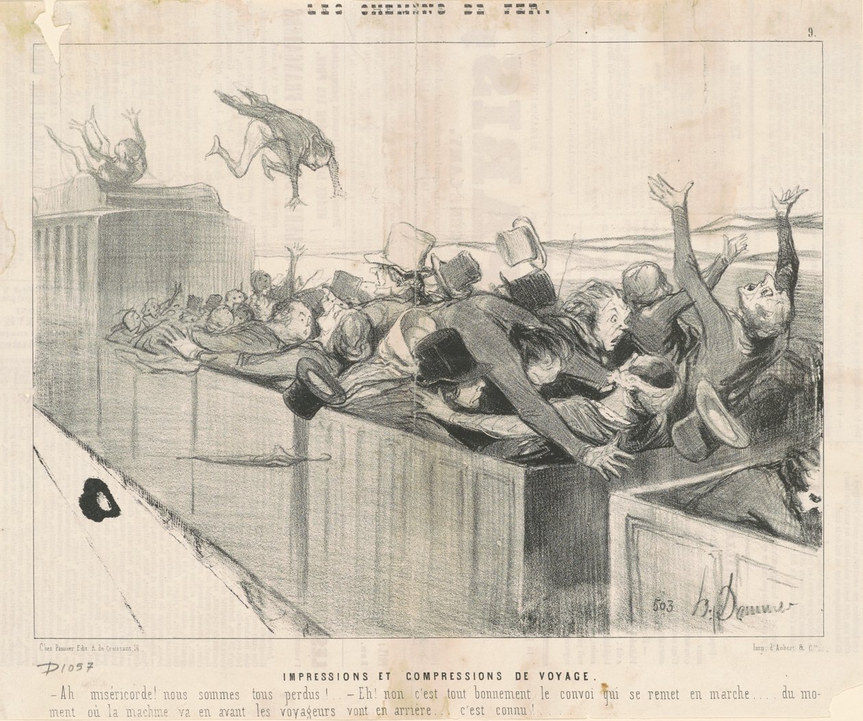 Rejsetryk og kompressioner af Honoré Daumier