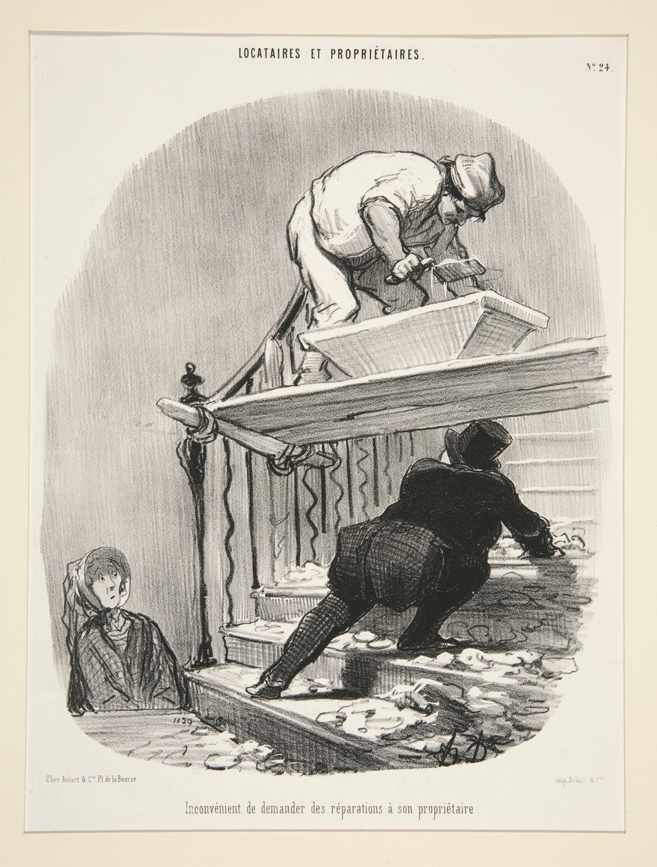 Ulejligheden ved at bede om reparationer fra din udlejer, fra lejere og ejere af Honoré Daumier