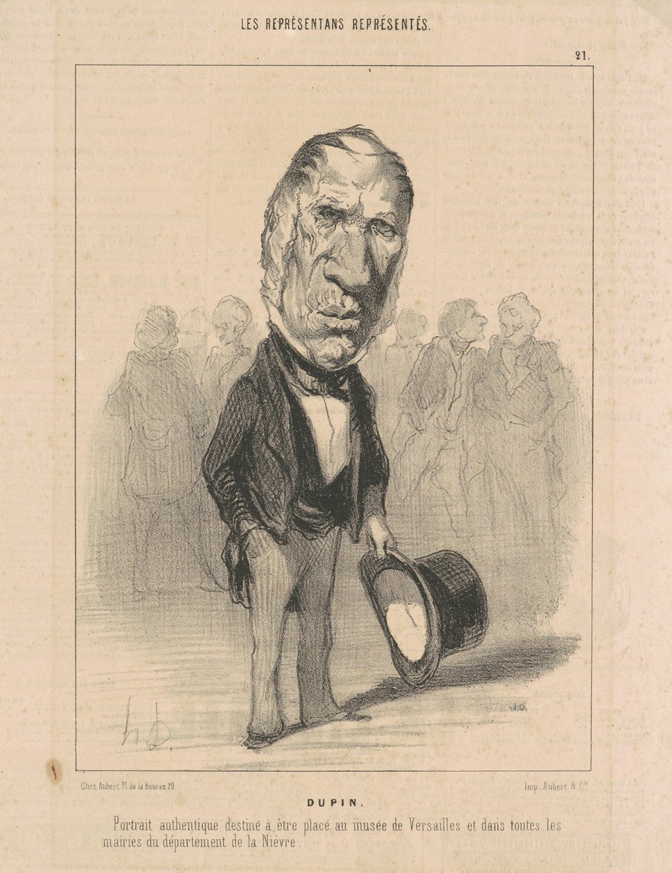 J. Jacques Dupin af Honoré Daumier