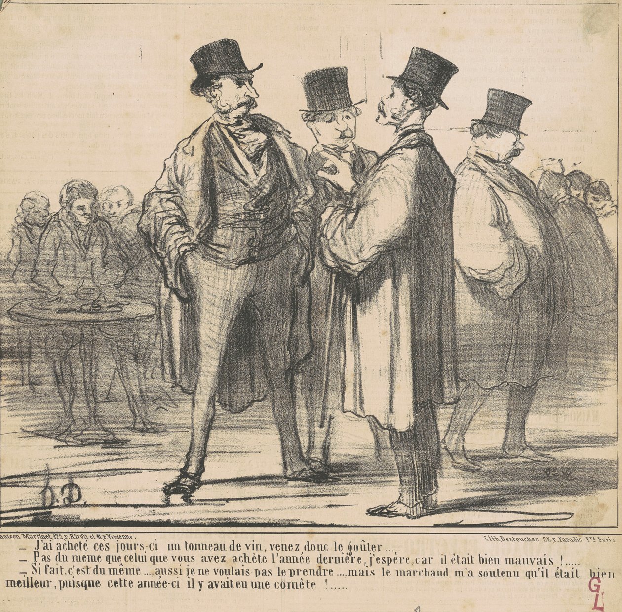 Jeg købte ... en tønde vin ... af Honoré Daumier
