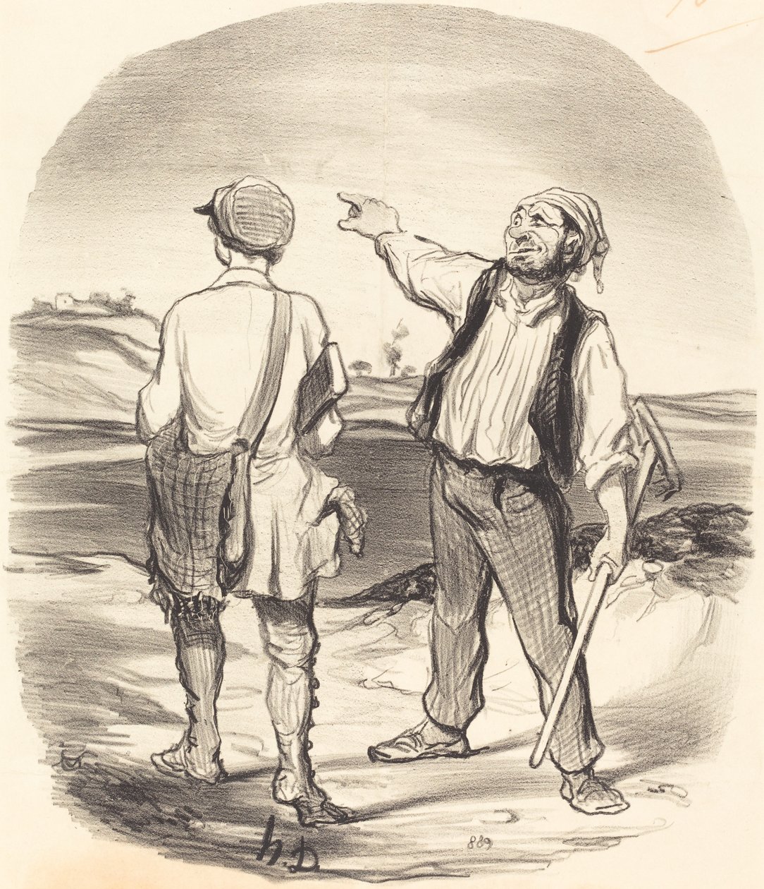 Jeg så en hare... for otte dage siden! af Honoré Daumier
