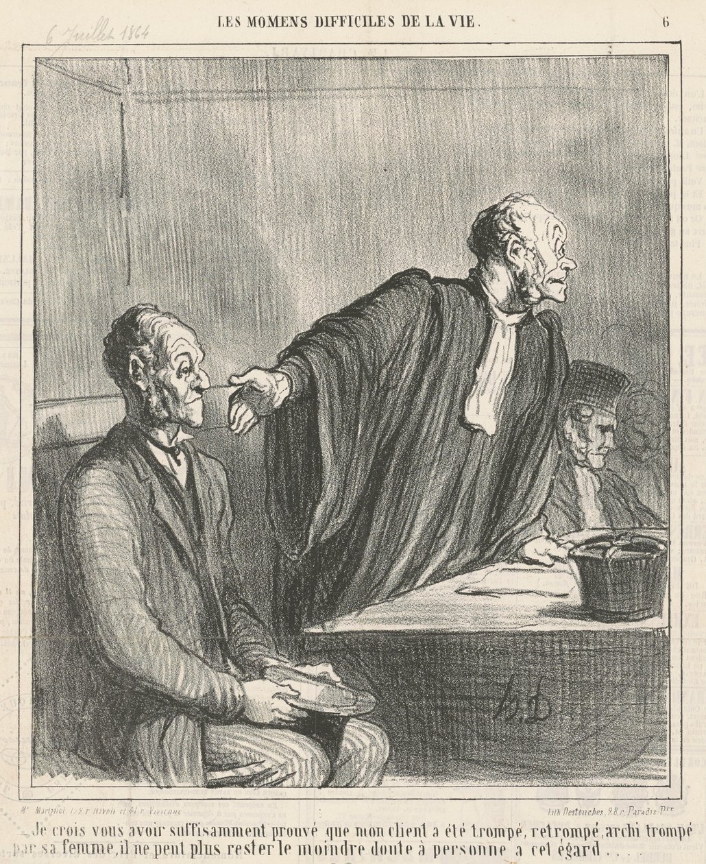 Jeg tror, ​​jeg har... bevist for dig, at min klient... af Honoré Daumier