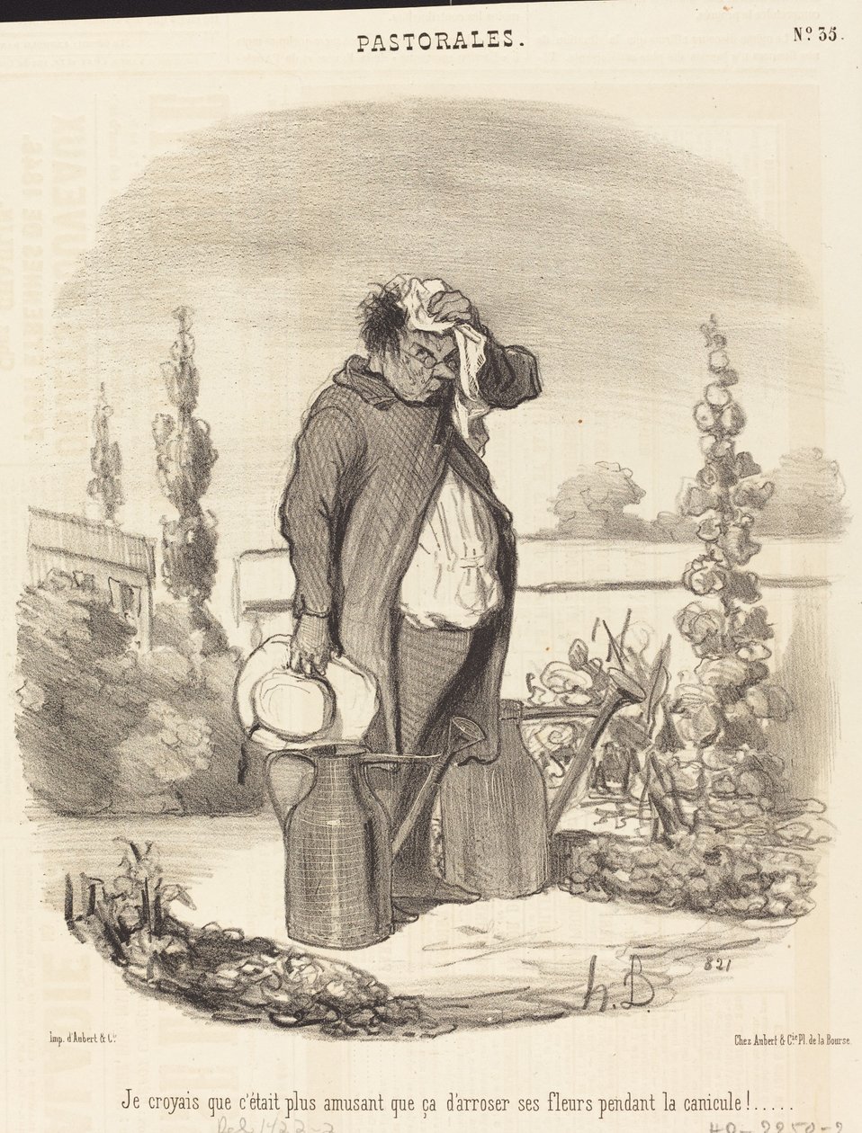 Jeg syntes det var sjovere end det... af Honoré Daumier