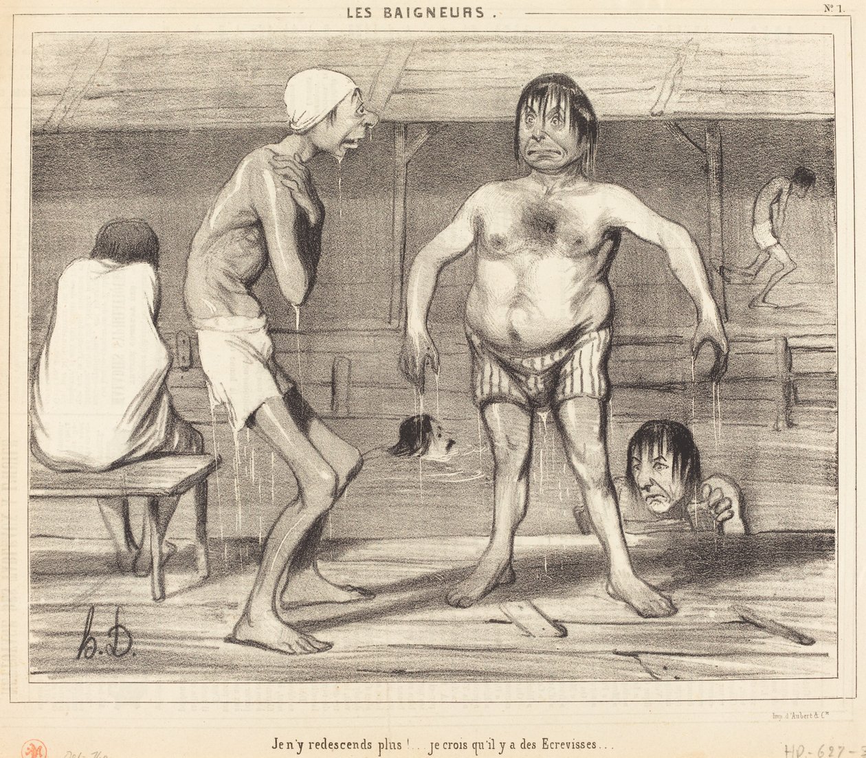 Jeg skal ikke tilbage derned igen!... Jeg tror... af Honoré Daumier